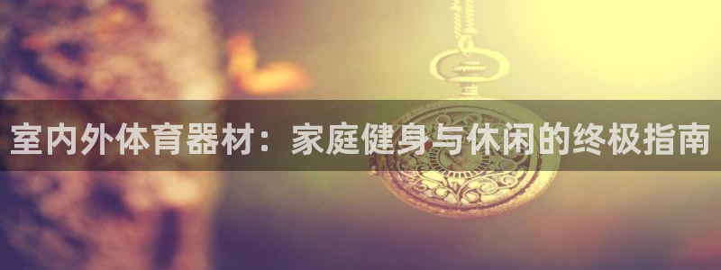 星欧娱乐联最新功能介绍：室内外体育器材：家庭健身与休