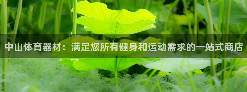 星欧娱乐平台怎么样啊：中山体育器材：满足您所有健身和