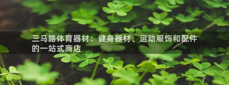 星澳娱乐公司简介：三马路体育器材：健身器材、运动服饰