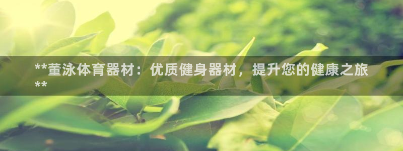 星欧娱乐最建议买的三个产品是什么呢：**董泳体育器材