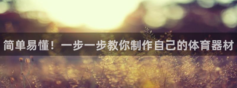 星欧娱乐扣款：简单易懂！一步一步教你制作自己的体育器