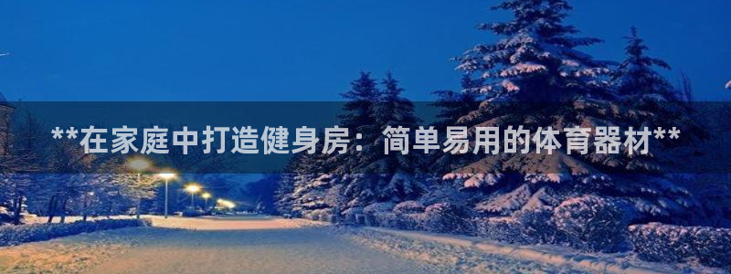星欧娱乐雀V是什么平台：**在家庭中打造健身房：简单