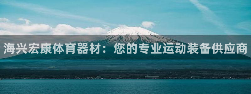 星欧娱乐测速：海兴宏康体育器材：您的专业运动装备供应商