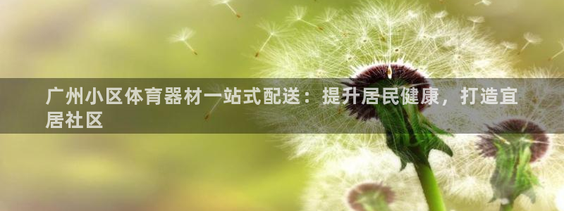 星澳娱乐公司简介：广州小区体育器材一站式配送：提升居