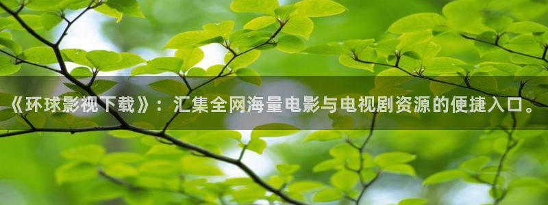 激情影院aaww：《环球影视下载》：汇集全网海量电影与电视剧资源的便捷入口。